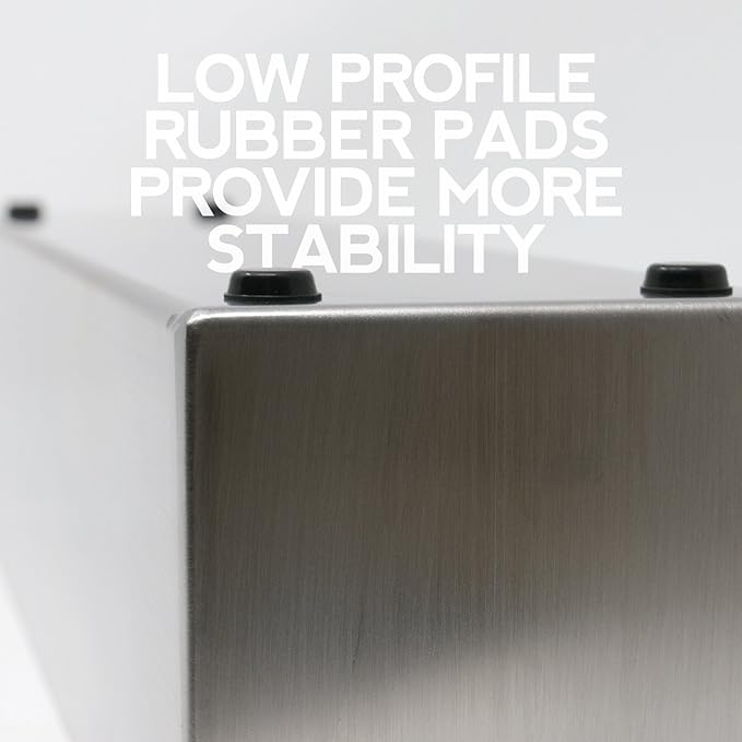 Buhbo Modern Trough Rectangle Planter 32 inch, Brushed Stainless Steel