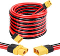 XT60 Extension Cable 10AWG 15FT XT60 to XT60 Cable with Male to Female Connector for Portable Power Station Solar Panel RC Battery