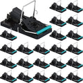 Qualirey 24 Pcs Mouse Traps Plastic Snap Rat Trap Bulk Reusable Quick Effective Safe for Indoor Outdoor Home House Warehouse Garden Kitchen 3.86 x 1.81 x 2.17 Inch (Black,Blue)