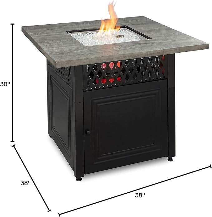 Endless Summer DualHeat Dakota 38" Fire Pit | Dual Heat 2-in-1 Propane Fire Pit & Outdoor Heater | 41,000 Total Combined BTU