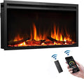 LegendFlame 33" W Austin in Wall Recessed & Wall Mounted Electric Fireplace…