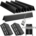 Grill Replacement Parts for Weber Genesis 300 Series Gas Grill, Porcelain Steel 17.5" Flavorizer Bars Heat Deflector for Weber E310 E320 E330 EP310 EP320 EP/CEP330 S310 S320 S330 Front Control Knob