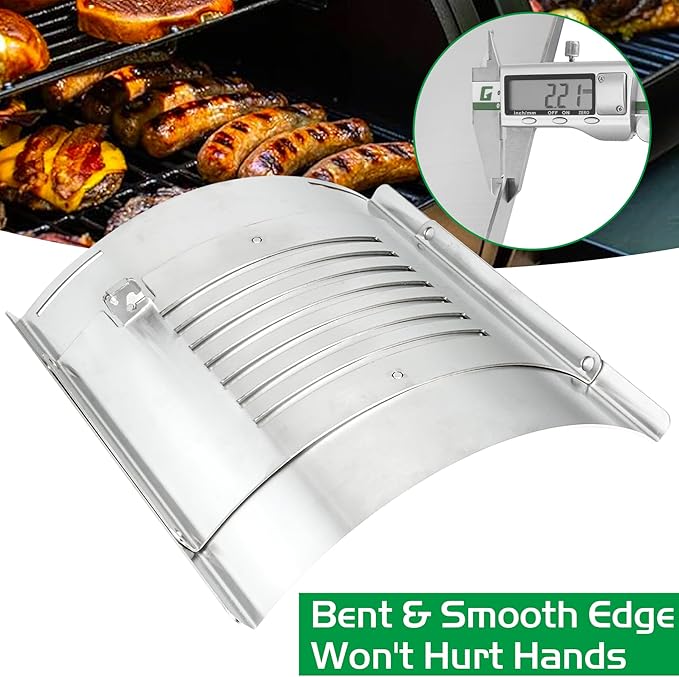 Flame Broiler Kit for Pit Boss PB1230 Pellet Gas Combo Grills 1230CC PB1100PSC2 550G Replacement Parts Pitboss Diffuser Heat Deflector Plate Smoker BBQ Accessories