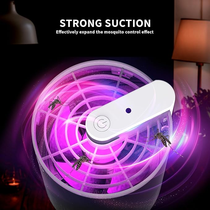 NEXLY MK029 Bug Zapper Trap Indoor in Home Mosquito Zapper Mosquito Killer Fruit Fly Traps Lamp Flying Insects Zappers House Energy Conservation UVA Zapper for Bedroom Livingroom Kitchen Basement