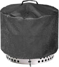 28 Inch Round Fire Pit Cover for Solo Stove Yukon 2.0, 600D Heavy Duty Waterproof Firepit Accessories for Outdoor Camping, All-Weather Resistant