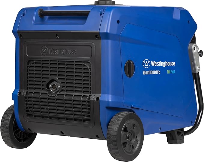 Westinghouse 11000 Peak Watt Tri-Fuel Portable Inverter Generator, Remote Start, Transfer Switch Ready, Gas/Propane/Natural Gas Powered, Low THD, Safe for Electronics, Parallel Capable, CO Sensor