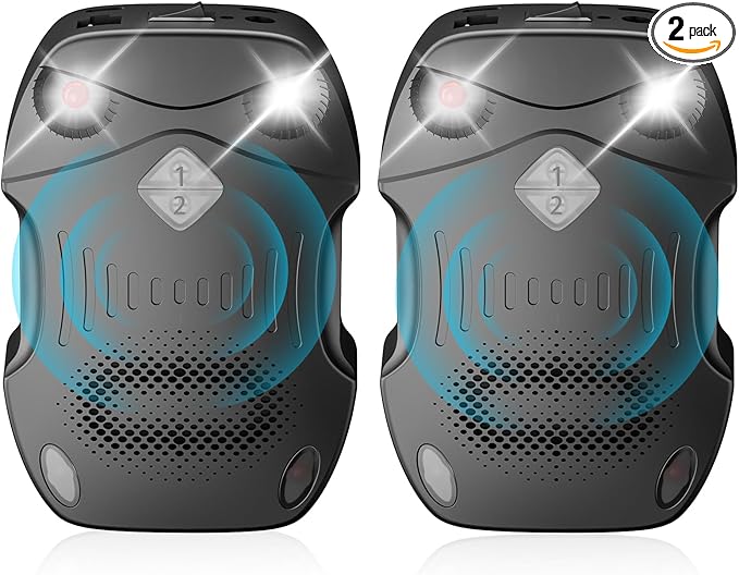 2 Pack Rodent Repellent for Car Engines, Ultrasonic Rodent Repeller for High-Efficiency Rat and Mouse Deterrent, Mouse Repellent,Rat Repellent for Car 12v 24v, Trucks, Rvs