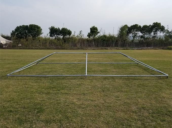Party Tents Direct 10'x20' Weekender West Coast Tent Frame Party Tent (Red/White) PVC Top with Storage Bag - Tents for Parties, Weddings, Birthdays, Banquets, Fiestas, Workshop, Outdoor Event