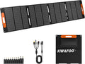 200W Portable Solar Panel, Foldable with MC4 connector, USB Output, Adjustable Kickstands, IP65 Waterproof Solar Charger for Power Station Phones RV Camping