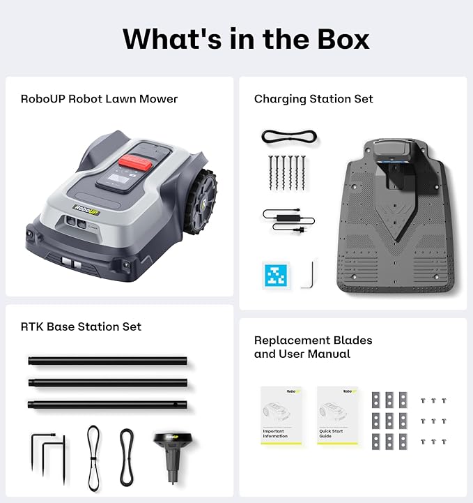 T1200Pro Robot Lawn Mower Wire Free, RTK+Vision Ride-on Edge Mapping Mowing for 0.37 Acre Yard, AI Obstacle Avoidance, APP Multi-Zone Management, Automatic Robotic Lawnmower Handle 20° Slope