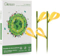 Garsum 42 Traps Sticky Houseplant Traps Gnat Yellow Insect Trap Indoor Fruit Fly Stakes Trap