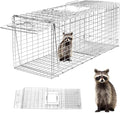 Animal Trap 26"x10"x9" Cage Trap,Heavy Duty Folding Raccoon Traps Live Animal Cage Trap,Humane Catch and Release Stray Cats,Squirrels,Rabbits