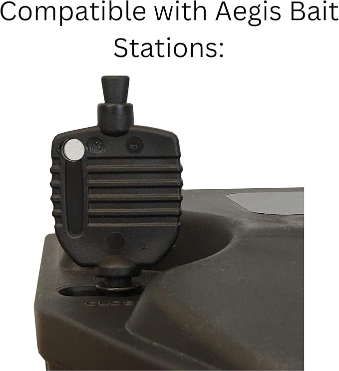 Key for Aegis Mouse Bait Stations - Rat Bait Station Key Compatible with Aegis RP, Mouse and Anchor Bait Stations - Comes with Robby’s Cloud Keychain (4 Pack)