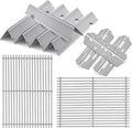 Stainless Steel Grill Flavorizer Bar Heat Plates with 2 Pack Grates BBQ Gas Grill Replacement Parts for Weber Genesis II 300 Series Genesis II E-310 E-315 E-330 E-335 S-310 S-335 Gas Grill