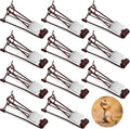 Qualirey 12 Pcs Outdoor Gopher Trap Easy Set Mole Trap Weather Resistant Gopher Killer Vole Killer for Lawn Garden Farm (Coffee)