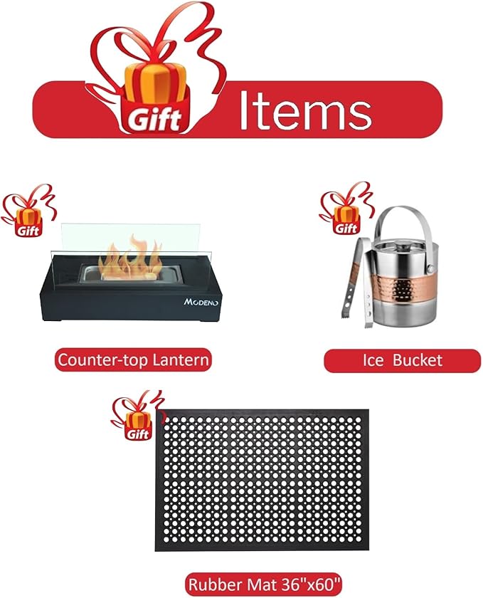 Elementi+ | Bundle Carrara Gas Fire Pit | Marble Porcelain & Metal Frame | 60" Rectangular Fire Table | Electronic Ignition | Canvas Cover, Fire Glass & Burner Lid Included | White | Propane Gas