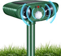 Stray Cat Deterrent Outdoor Solar Powered - Motion Activated Animal Repeller Ultrasonic, Humane Pest Control for Gardens, Yards to Repel Deer,Raccoons,Squirrels,Skunks,Birds,Rabbits