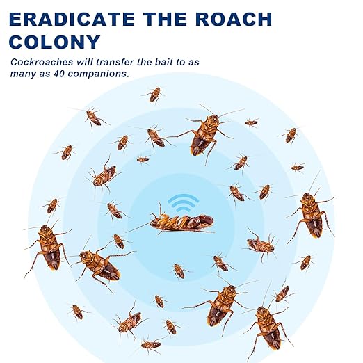 Roach Gel Bait Insect Control Indoor Ready to Use Roach Killer - 4Tubes x 30gms