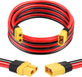 XT60 Extension Cable 10AWG 6FT XT60 to XT60 Cable with Male to Female Connector for Portable Power Station Solar Panel RC Battery