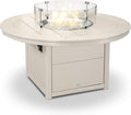 POLYWOOD® Round 48" Fire Pit Table in Sand