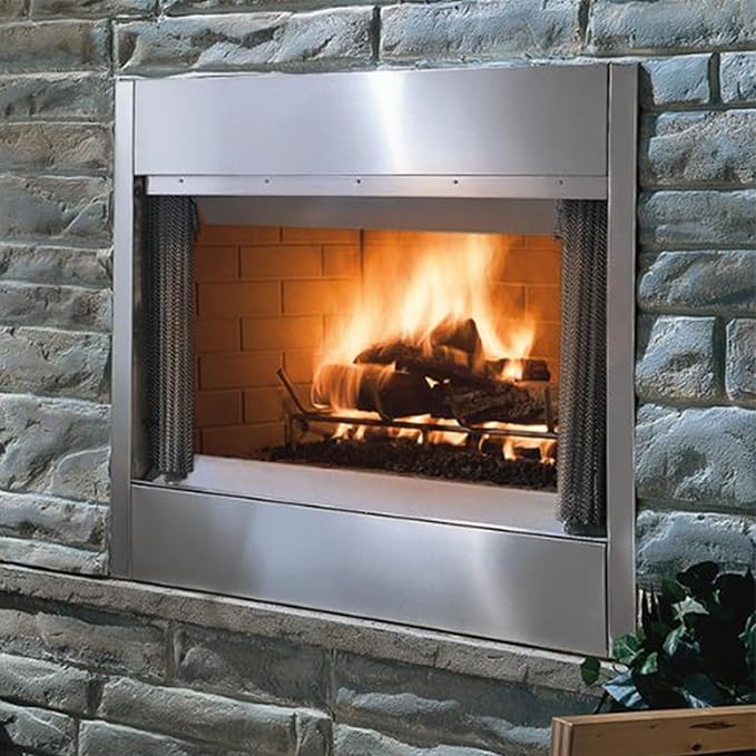 Onlyfire Stainless Steel Fireplace H-Burner for Natural Gas & Propane Fire Pit and Fireplace, 18 x 6 Inch Rectangular DIY Firepit H Burner for Indoor and Outdoor, BTU Max 90,000