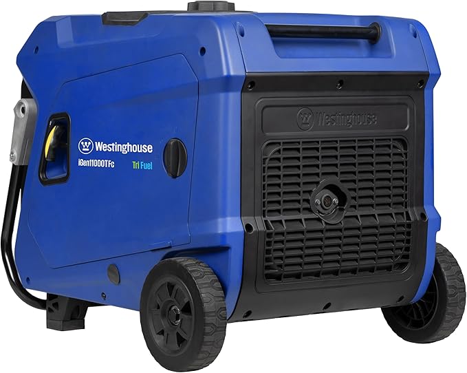Westinghouse 11000 Peak Watt Tri-Fuel Portable Inverter Generator, Remote Start, Transfer Switch Ready, Gas/Propane/Natural Gas Powered, Low THD, Safe for Electronics, Parallel Capable, CO Sensor