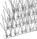 OFFO Bird Spikes with Stainless Steel Base, Durable Bird Spikes Arrow Pigeon Spikes Fence Kit for Keeping Small Bird, Crows and Woodpeckers Away, Covers 3.4 Feet(1.04m)