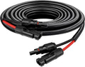 XRDS -RF Solar Panel Cable 3FT, 10AWG Solar Extension Cable with Male & Female Solar Connectors, Flame-Retardant Protective Sleeving Solar Cable, Weatherproof PV Wire for Solar Panel Connection