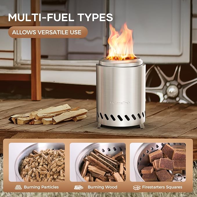Tabel Top Fire Pit Mini, Portable Firepit Outdoor, 7 Inch Tabletop Firepit Blue
