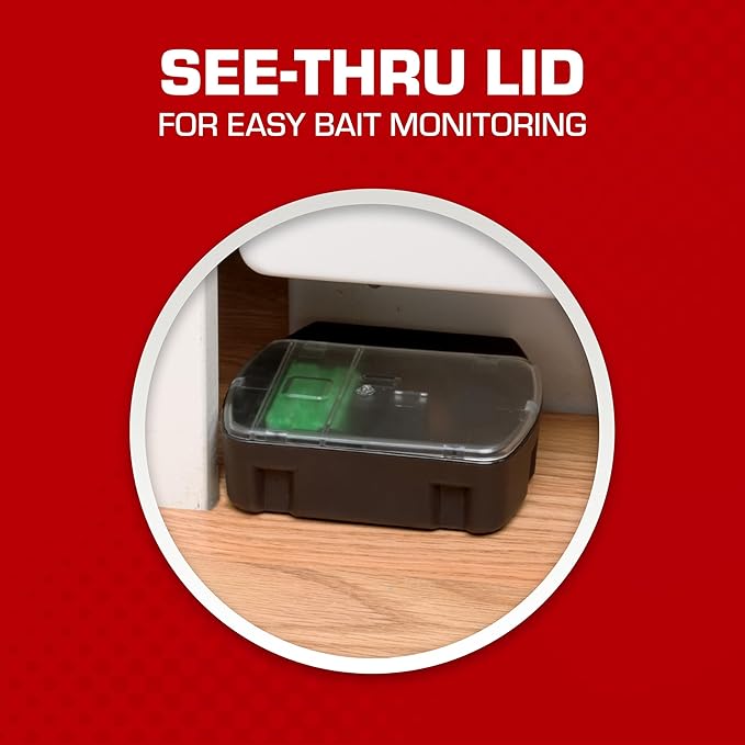Tomcat Mouse Killer(e) Refillable Station for Indoor Use - Child Resistant (1 Station with 32 Baits)