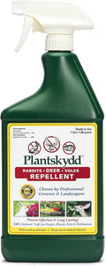 Plantskydd Animal Repellent - Repels Deer, Rabbits, Elk, Moose, Hares, Voles, Squirrels, Chipmunks and Other Herbivores; Ready to Use Liquid - 32 Oz Spray Bottle (PS-1L)