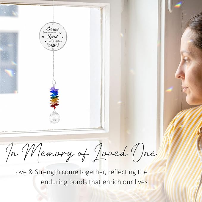 GIFTELIX Christmas Ornaments Infant Loss Gifts - Remembrance Gift - Memorial Suncatcher - Sympathy Gift for Loss of Loved One - Heaven Keepsake - Grieving Gifts for Women