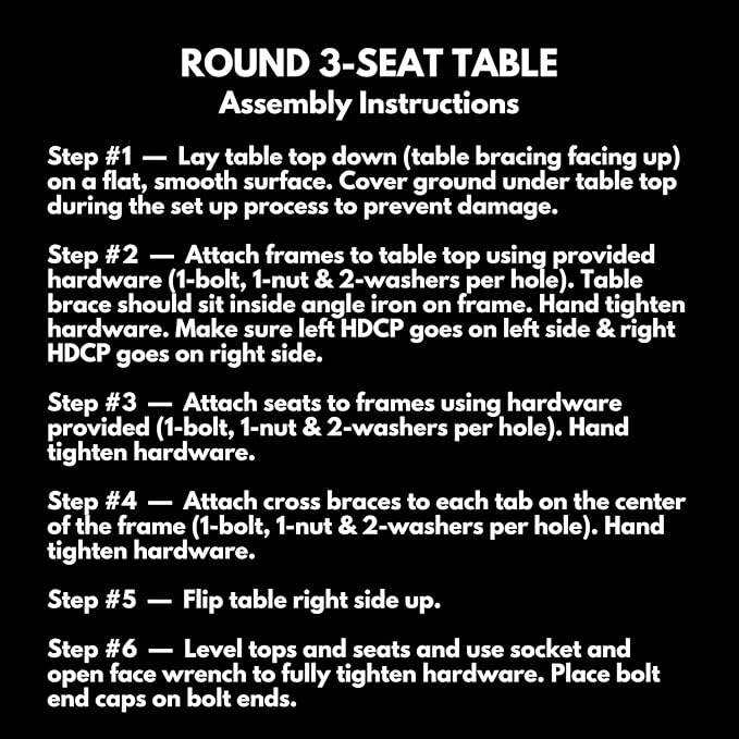 COATEDOUTDOORFURNITURE Heavy-Duty Portable Outdoor Picnic Table with Umbrella Hole, Punched Steel Patio Dining Furniture Made in America (46" Round Top, Light Blue)