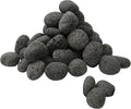 Sunnyglade 10LBS Black Lava Rocks for Fire Pit 1-2 inch Gas Fireplace Rocks, Black Lava Pebbles for Propane Fire Pit, Decorative Volcanic Stone for Outdoor & Indoor Gas Fireplace (10, Pounds)