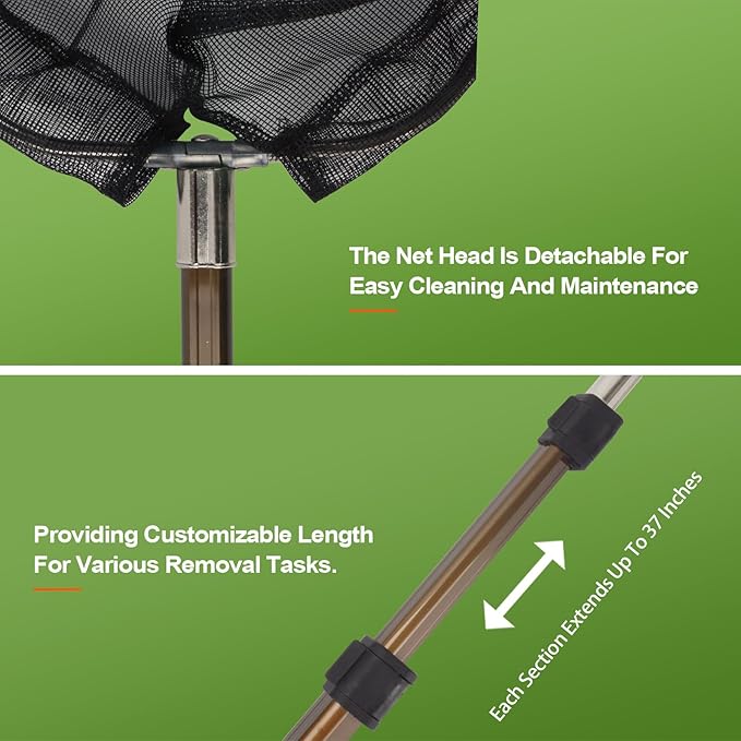 Wasps Hornets Yellow Jacket Nest Remove Scraper Killer Cleaning Tool Net Work with Bee Trap Bag Stick Board