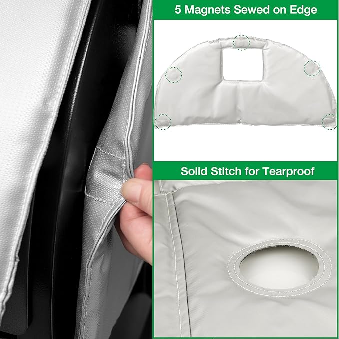 Grill Insulated Blanket for Traeger Pro 22 575 Smoker Cover Ironwood 650 Lil' Tex Elite Thermal Insulation BAC626 Replacement Parts Insulator Wood Pellet Grills BBQ Winter Accessory