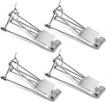 Qualirey 4 Pcs Outdoor Gopher Trap Easy Set Mole Trap Weather Resistant Gopher Killer Vole Killer for Lawn Garden Farm (Silver)
