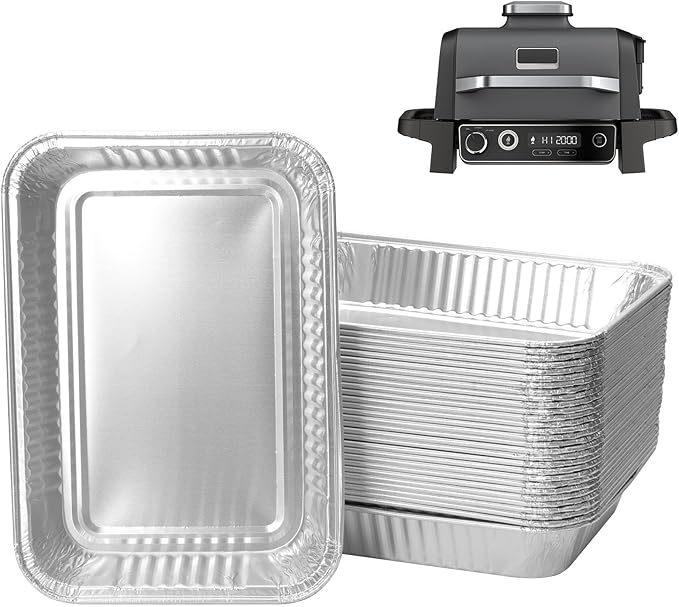 WEBROIL 30-Packs Grill Grease Tray Liners for Ninja OG800/OG900 Series,Outdoor Smoker Drip Pan for Ninja OG850/OG951 Woodfire Outdoor Grill XL Pro Accessories
