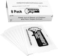 Exterminators Choice Large White Sticky Glue Boards for Insects - 8 Pack Flat Boards - Odorless Adhesive for Indoor Ant & Beetle Catching