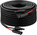 XRDS -RF Solar Panel Cable 40FT, 10AWG Solar Extension Cable with Male & Female Solar Connectors, Flame-Retardant Protective Sleeving Solar Cable, Weatherproof PV Wire for Solar Panel Connection