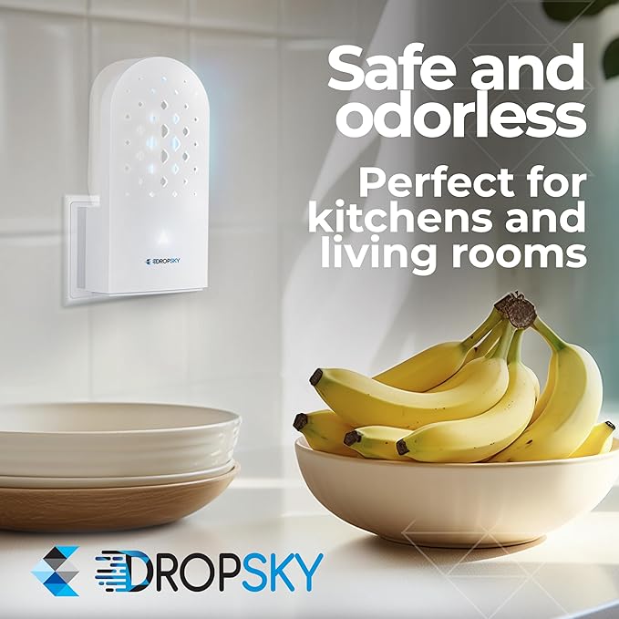 DropSky Flying Insect Trap Refill- Plug in Bug Catcher Indoor Refills, Indoor Fly Trap, Indoor Fly Trap,Trap for Mosquitos, Bugs, Insects, Gnats, Moth and Fruit Flies -Plug in Refill (Pack of 6 DP09)