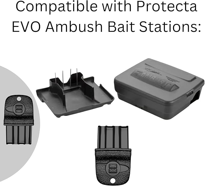 Key for ProTecta EVO Bait Stations - Rat Bait Station Key Compatible with Protecta EVO, Express, Ambush and Circuit Bait Station - Comes with Robby’s Cloud Keychain (12 Pack)
