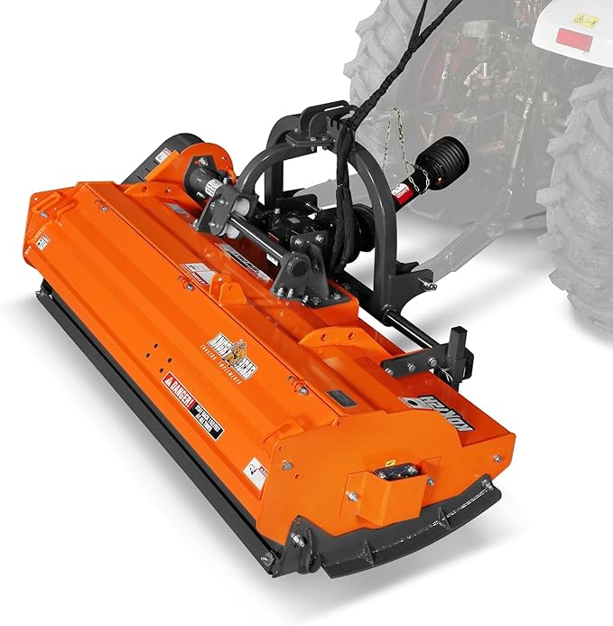 72" Heavy Duty PTO Flail Mower with Hydraulic Side Shift 3 Point 50-75 hp, Model KDK72H