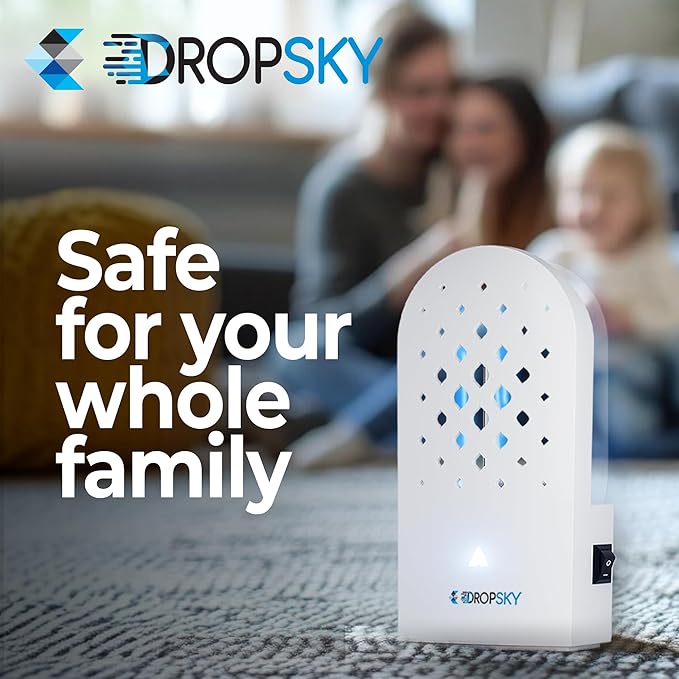 DropSky - 1 Replacement Lamp, Insect Trap, Insect Catcher, Indoor Fly Trap, Indoor Flea Trap, Home Safer, Mosquito & Indoor Fly Trap & Sticky Glue, Moth Fly (Device is not Included)