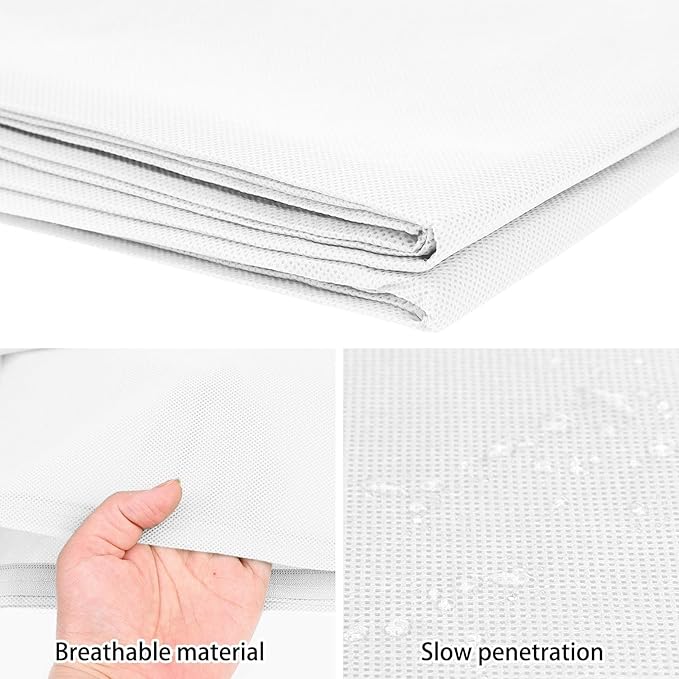 Homimp Plant Covers Freeze Protection, 8 Pack Frost Covers with Zipper Drawstring (31.5" x 47.3") Plant Protection Cover Bags for Outdoor Winter Frost Cold Weather Shrubs Trees Jacket Covers(White)