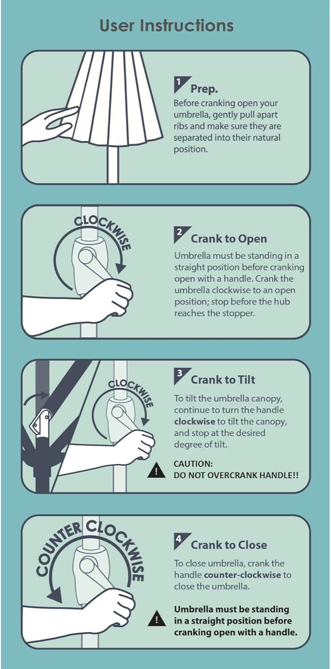 California Umbrella 9' Rd Aluminum Patio Umbrella, Crank Lift, Auto Tilt, Black Finish, Sunbrella Henna