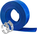 Eastrans 2.5" x 50 FT Pool Backwash Hose,Flat 4 inch Width,Heavy Duty Flat Discharge Hose,Weather and Burst Resistant, Best Pool Hoses for Inground Pools,Pool Filter Hose & Pool Drain Hose