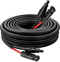 Solar Panel Extension Cable - 10AWG 5FT Solar Wire with Waterproof Female & Male Connector, Flame Retardant Protective Sleeving PV Wire for RV, Photovoltaic Systems, Home, Boat, Car