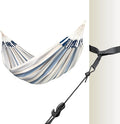 La Siesta® Large Double Brisa Classic Hammock & Tree Mount, Trees Beams Posts Suspension Kit, Indoor Outdoor Hammock Swing, Weather Resistant, Sea Salt