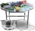 43.5" X 30" Korean BBQ Grill Foldable Outdoor Large Table Charcoal set